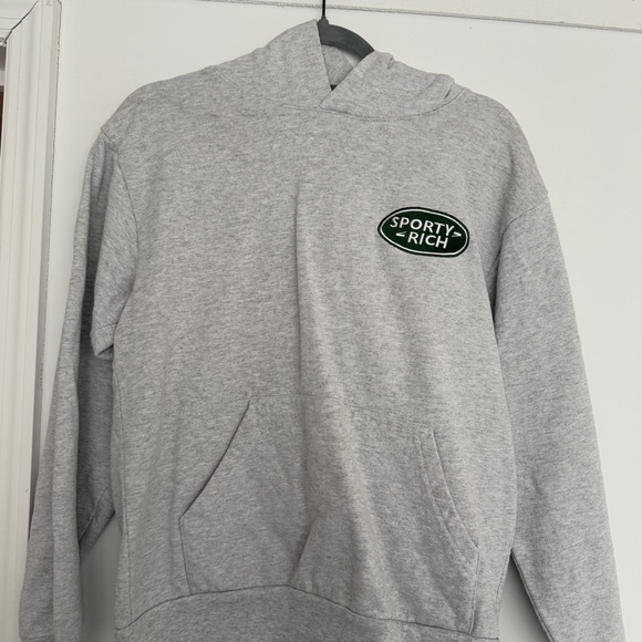 Sporty & Rich Light Gray Hoodie - Picture 2 of 2